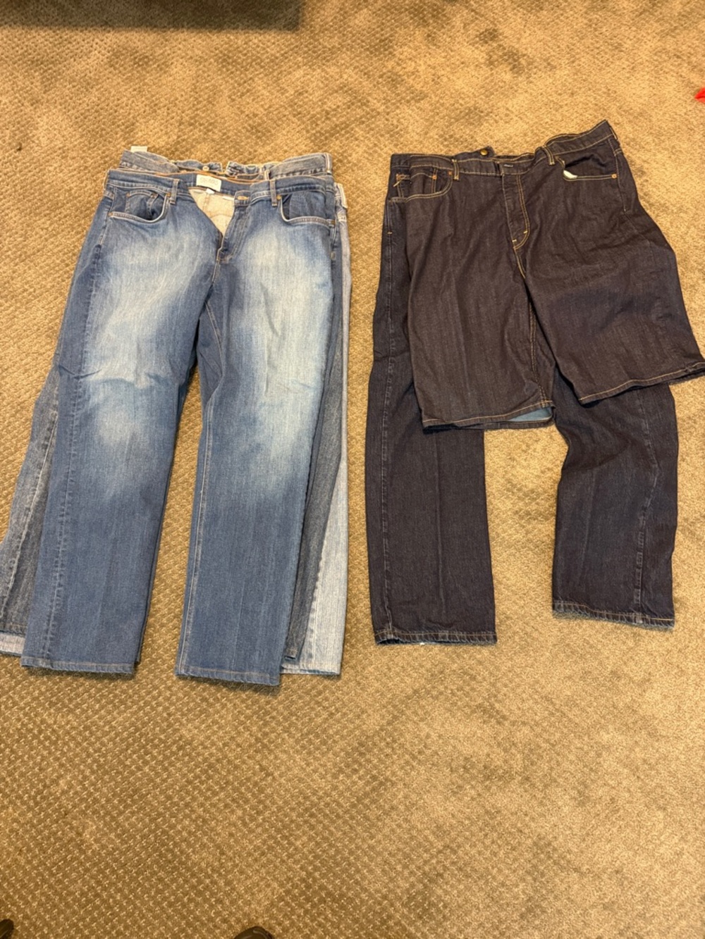 Men's Blue Denim Jeans - standard fit, for sizes see description
